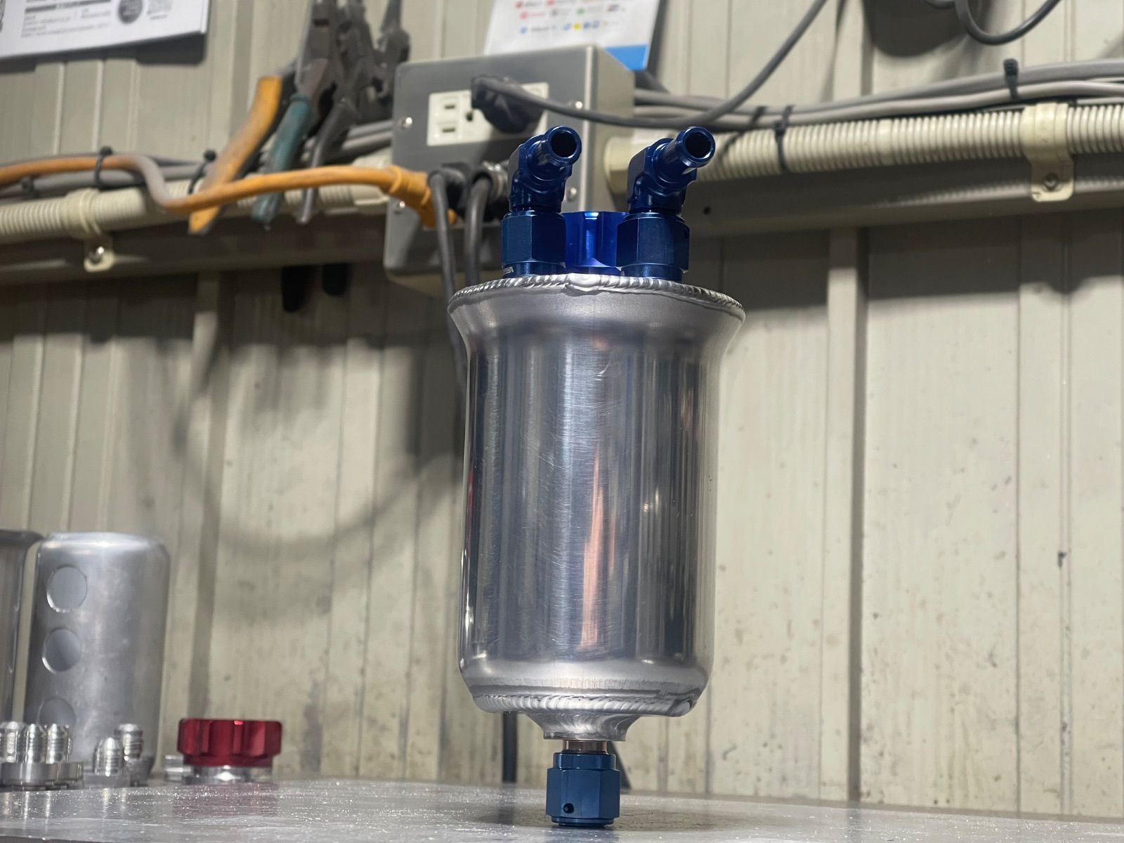 ガレージMAEDA ワンオフGTオイルキャッチタンク