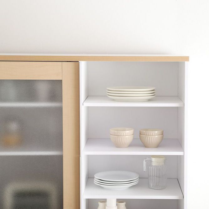 ガラス引き戸 食器棚