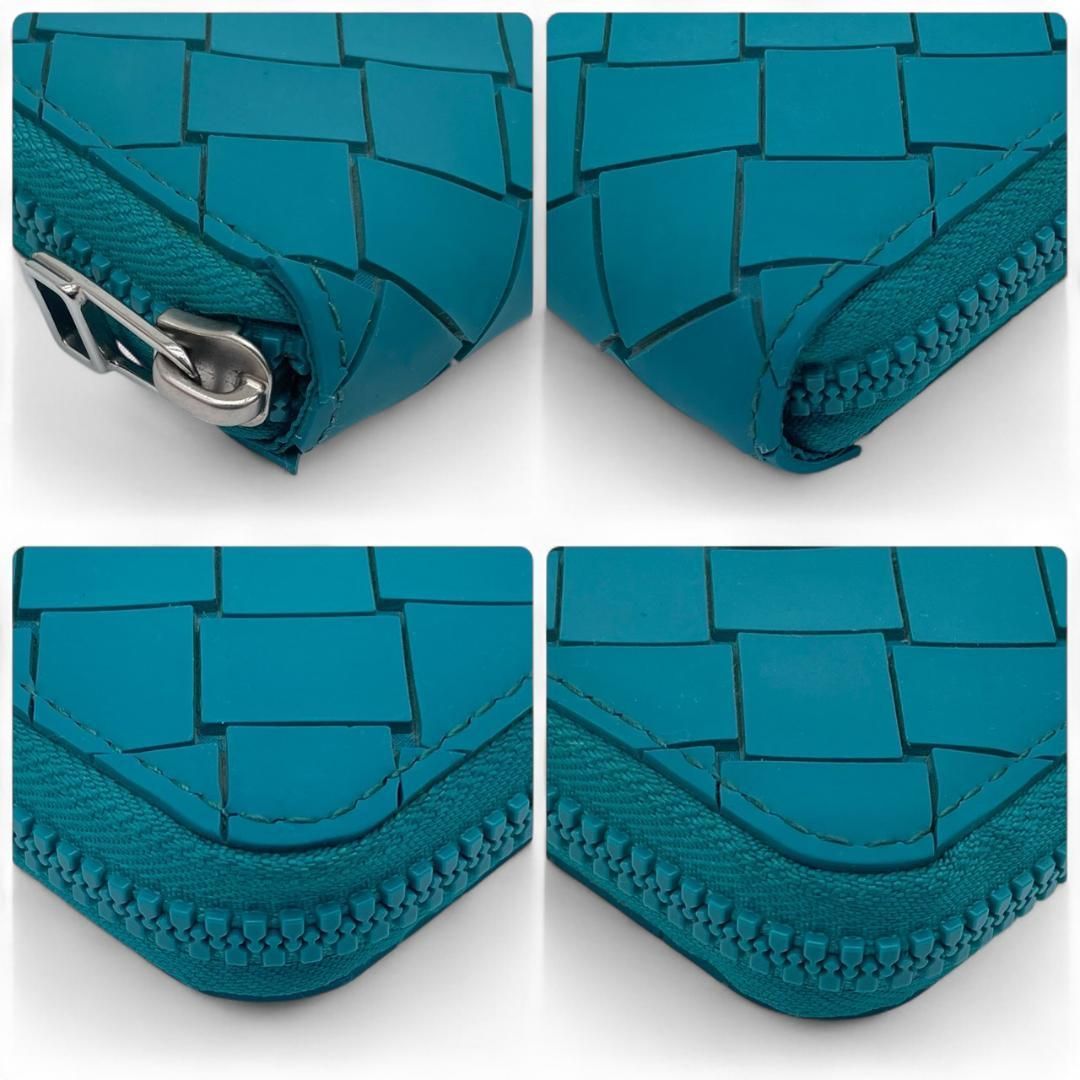 Y【新品未使用】ボッテガヴェネタ ラバー ラウンドジップウォレット ブルー Y【新品未使用】ボッテガヴェネタ ラバー ラウンドジップウォレット