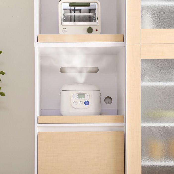 ガラス引き戸 食器棚 幅100cm キッチンボード キッチン収納 NEXPOTALLINN_EU