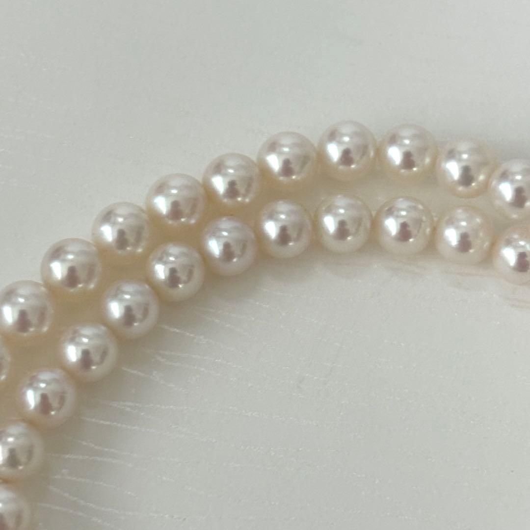 324【ミキモト】シルバー パール 約5.1-5.9mm ネックレス - メルカリ