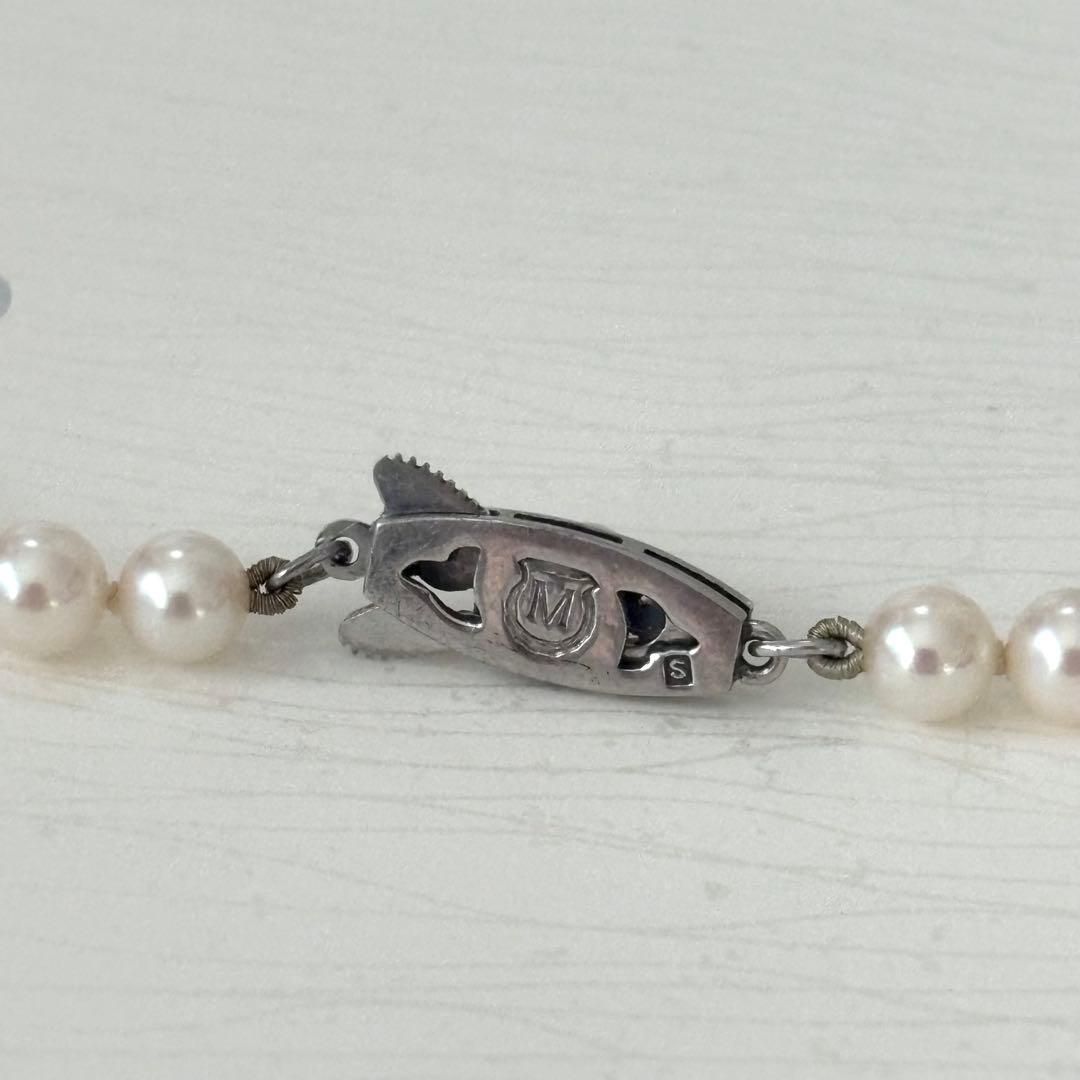 324【ミキモト】シルバー パール 約5.1-5.9mm ネックレス - メルカリ