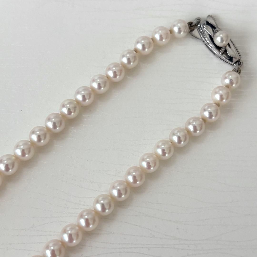 324【ミキモト】シルバー パール 約5.1-5.9mm ネックレス - メルカリ