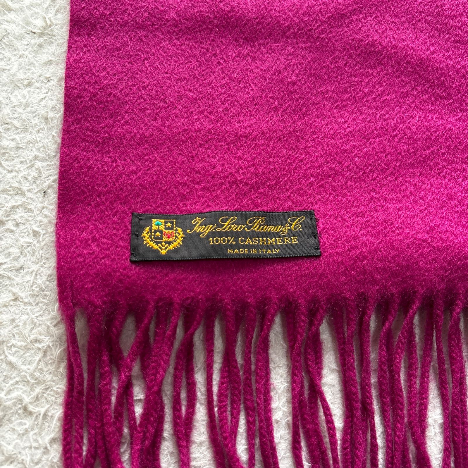 Loro Piana 100% カシミヤ ストール ピンク Loro Piana 100% カシミヤ ストール ピンク Loro Piana ロロピアーナ
