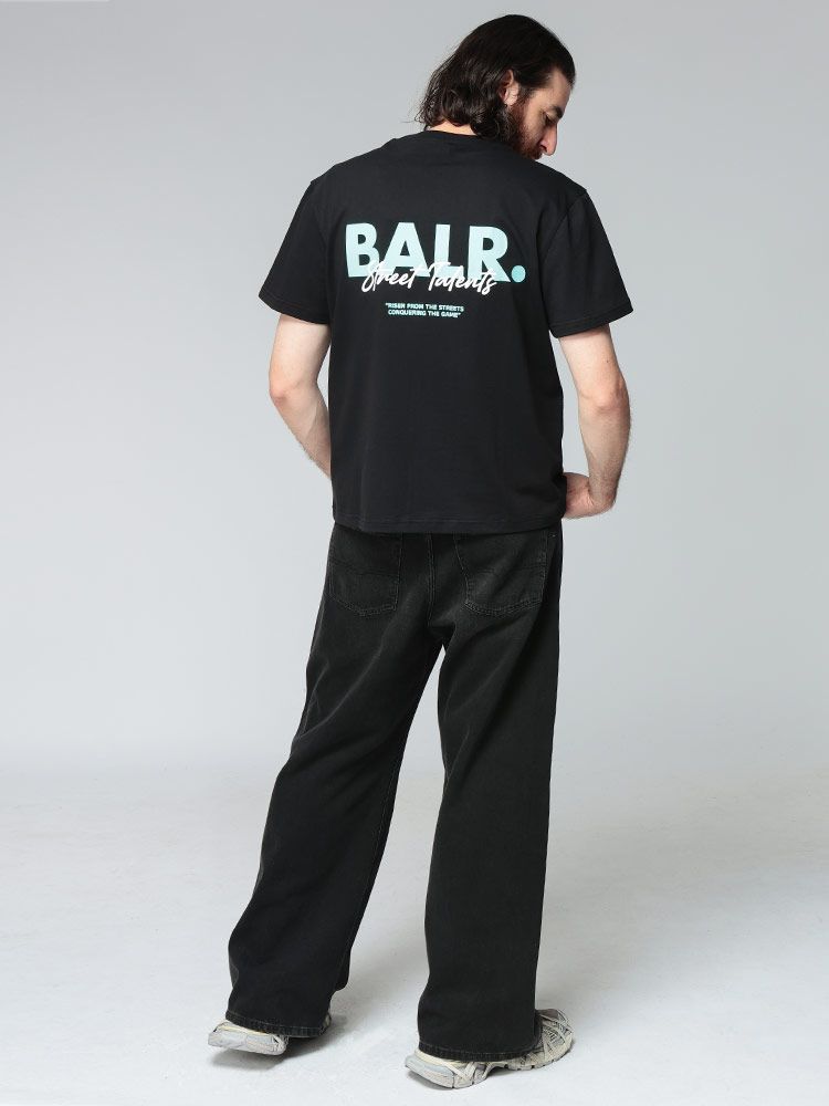 ロゴプリント クルーネック