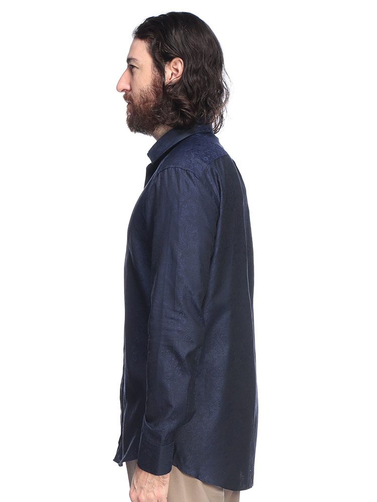 ETRO エトロ ペイズリージャガード 長袖 シャツ