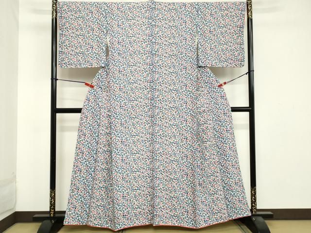 平和屋着物□上質な小紋 花尽くし 暈し染め 正絹 逸品 DAAY3765cd