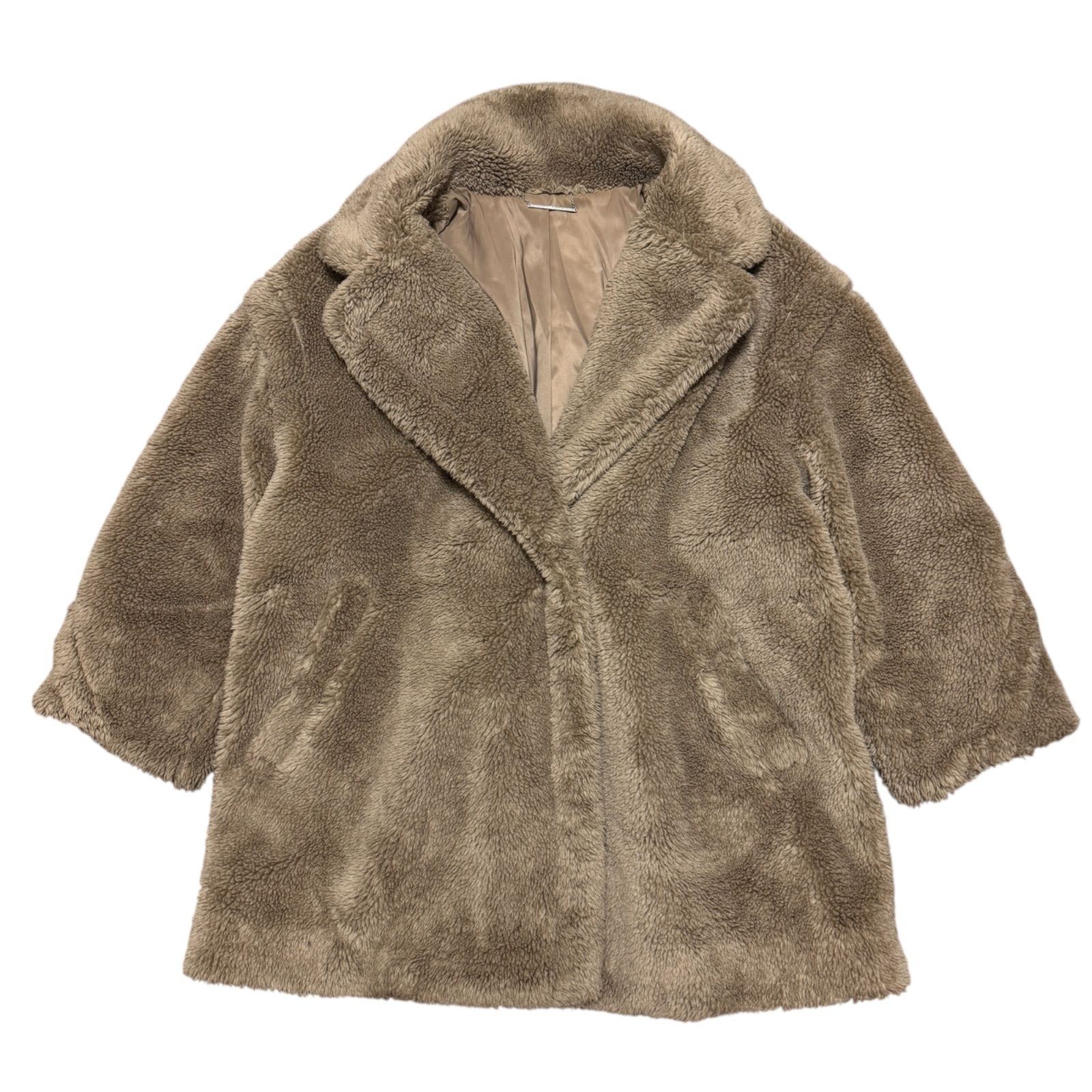 Z1564【美品】 Mila Owen ミラオーウェン ビッグカラーミドル丈