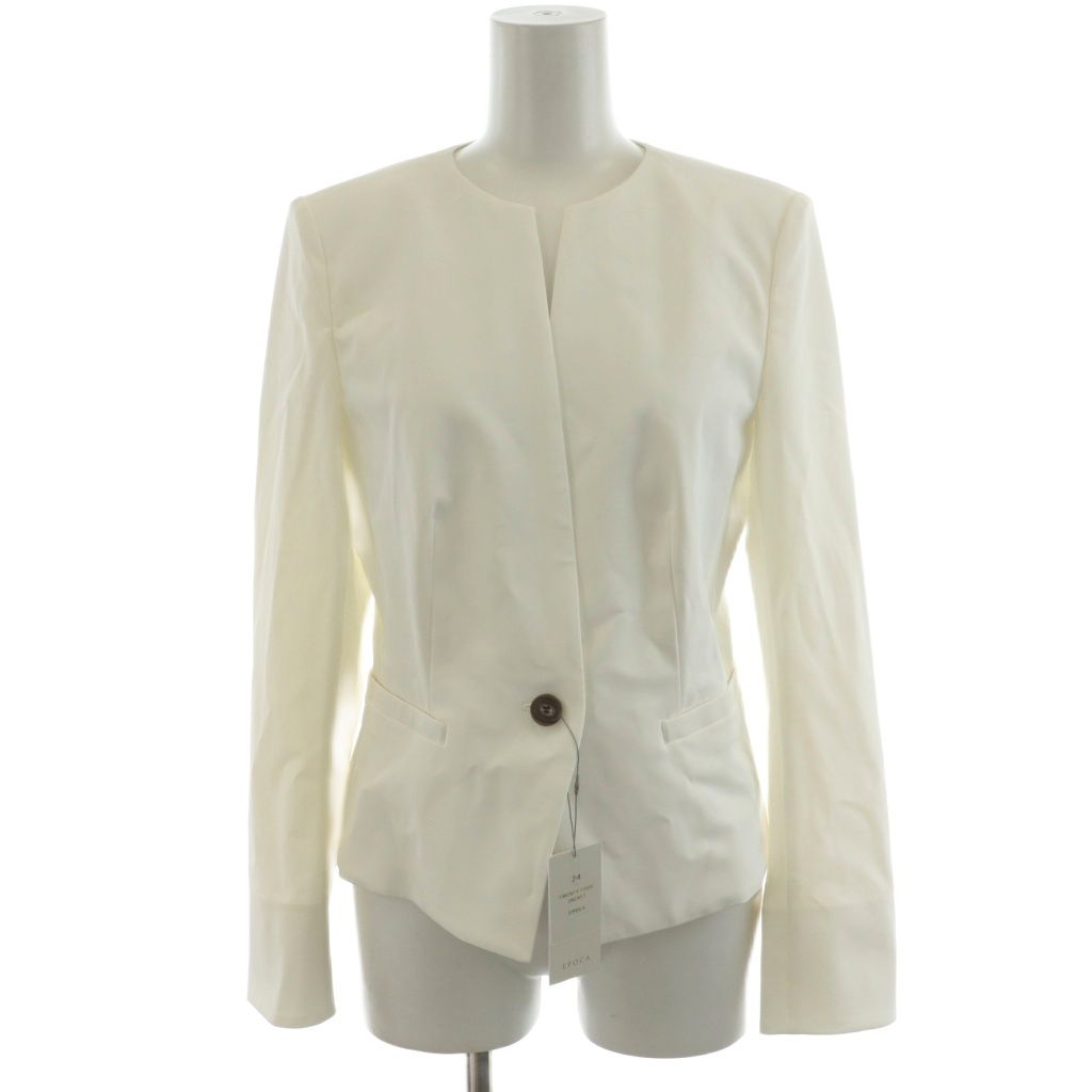 エポカ EPOCA 20SS 24 TWENTY FOUR JACKET Cool ノー ジャケット シングル 40 白 ホワイト M5E15-360-01 AN7