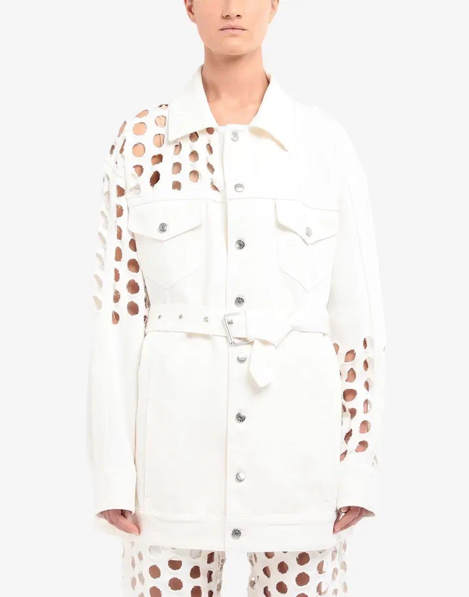 メゾンマルジェラ PUNCH ホール デニム ジャケット