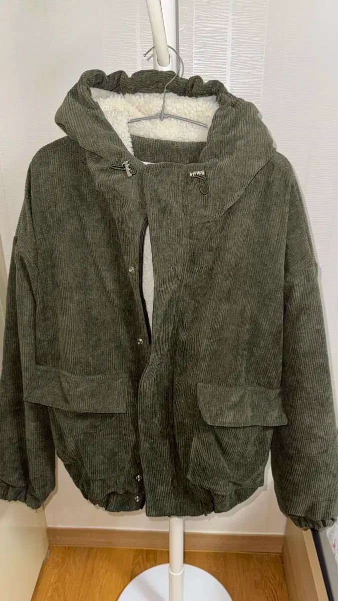 バオン ホールミン キルティング コーデュロイ シープスキン ファー アウター マウンテンパーカー