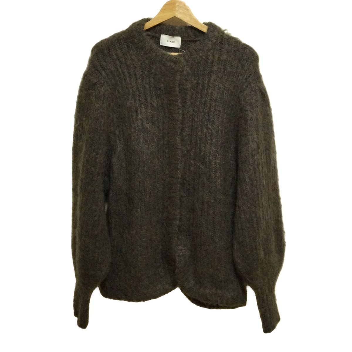 CLANE クラネ ブルゾン サイズ1 S レディース - グレーベージュ 長袖 ニット 秋 冬