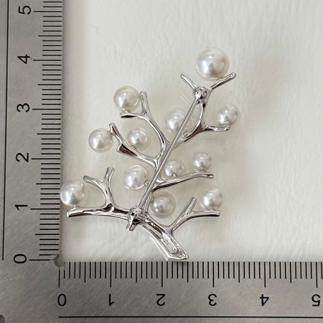 187【ミキモト】シルバー 幸福の木 ラージ パール ブローチ - メルカリ