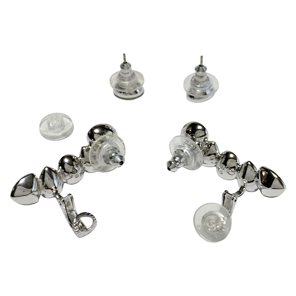 SWAROVSKI スワロフスキー - シルバー×クリア×ライトブルー ピアス×2点