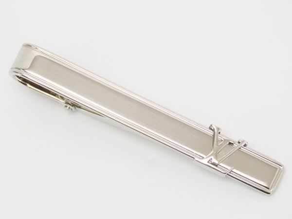 ルイヴィトン LOUIS VUITTON パンス クラヴァット LV イニシャル タイピン ネクタイピン タイバー タイクリップ シルバー M 61981