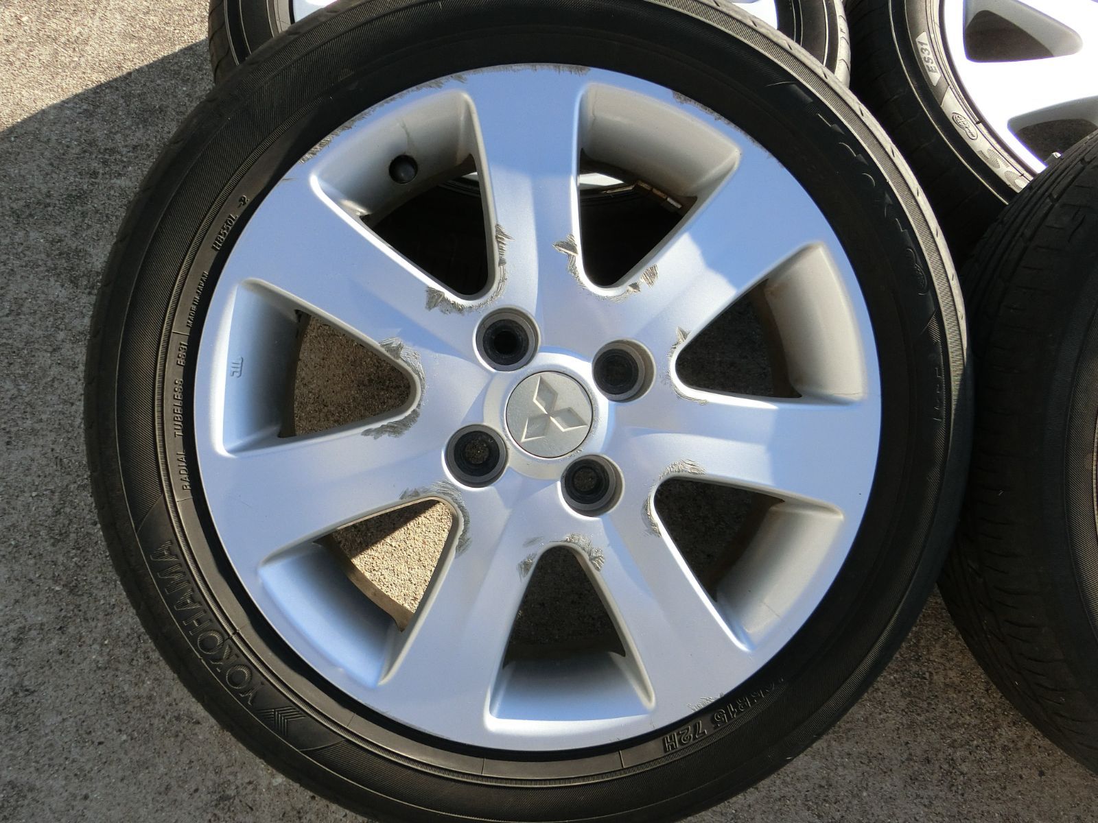 867 三菱純正 15インチ アルミホイール 4穴 4本セット 145|65R15 175|55R15 アイ HA1W 外し