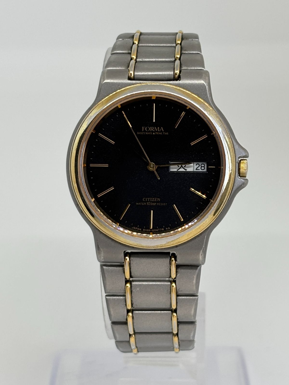 CITIZEN】FORMA 6100-G01062｜ブラック文字盤・ゴールドケース 