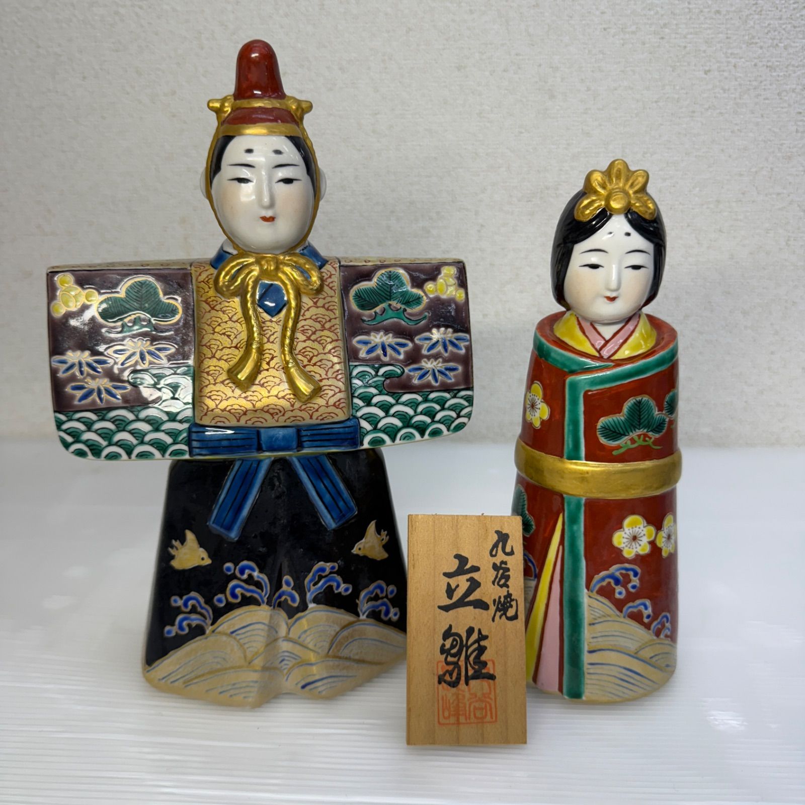 ☆九谷 立雛☆雛人形 陶器 御内裏様 お雛様