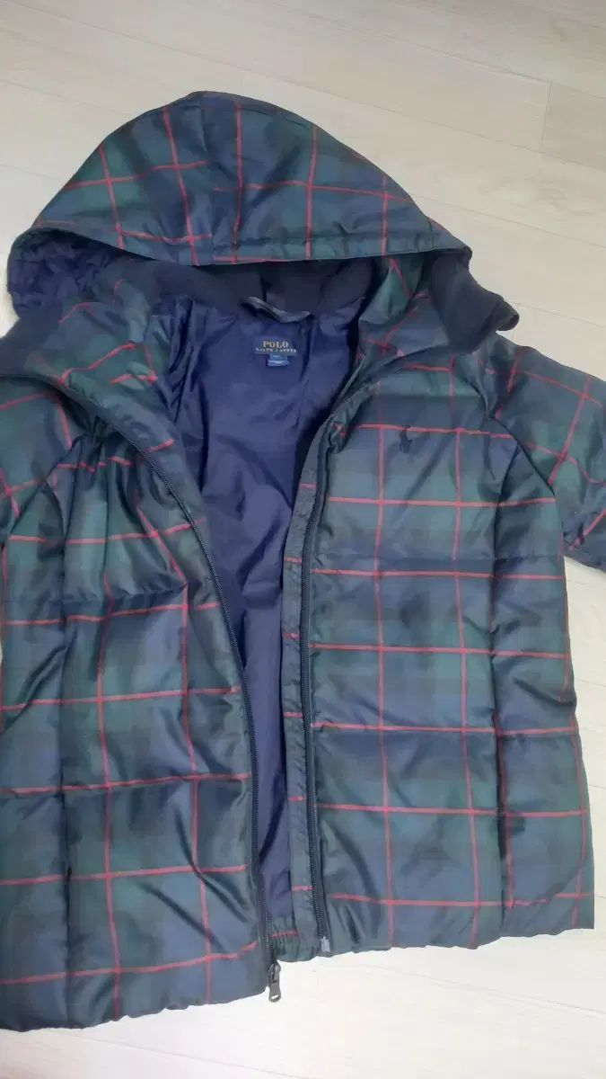 男の子女の子160 POLO RALPH LAUREN ポロラルフローレン フード ダックダウン