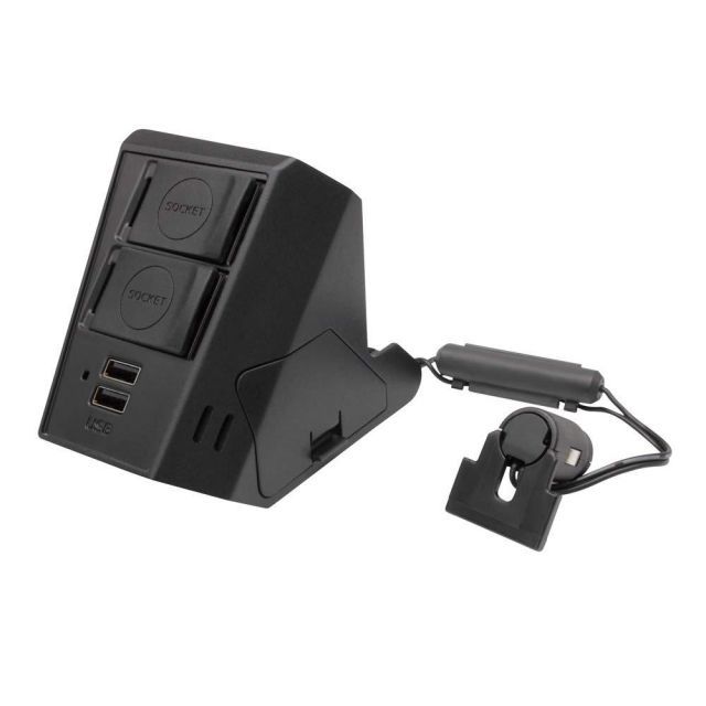 送料無料 槌屋ヤック Tsuchiya Yac 車種 品 トヨタ RAIZE ライズ Rocky ロッキー 増設ソケット 電源BOX ブラック SY-RR3