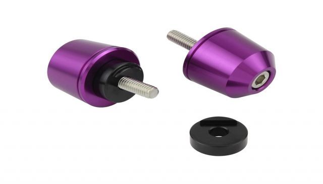 【送料無料】ポッシュフェイス(POSH FAITH) バイク用品 ハンドルバーエンド ソリッドバーエンド ヤマハ純正ハンドルM6タイプ（外径29.mm） YZF-R25他 ブルーベリー 031199-05-10