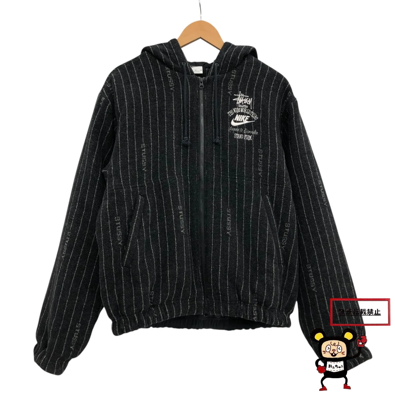 nike×stussy ストライプウール スウェット 2025年最新】nike stussy ストライプウールジャケットの人気アイテム