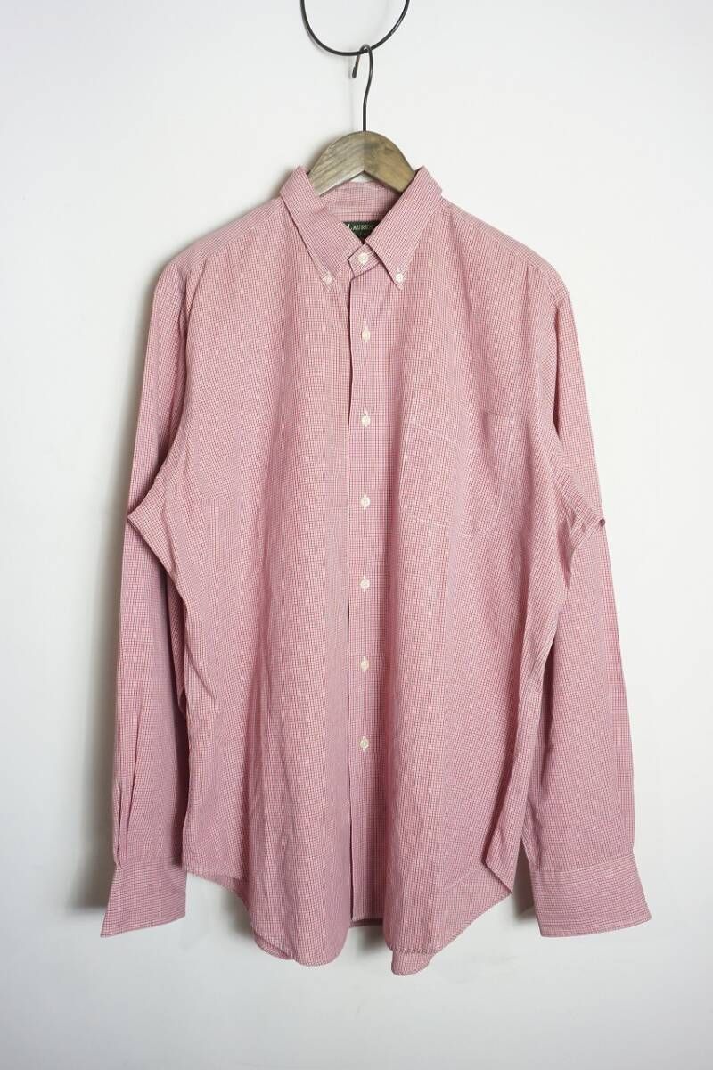 正規 90s Lauren Ralph Lauren ローレン ラルフローレン コットン 長袖
