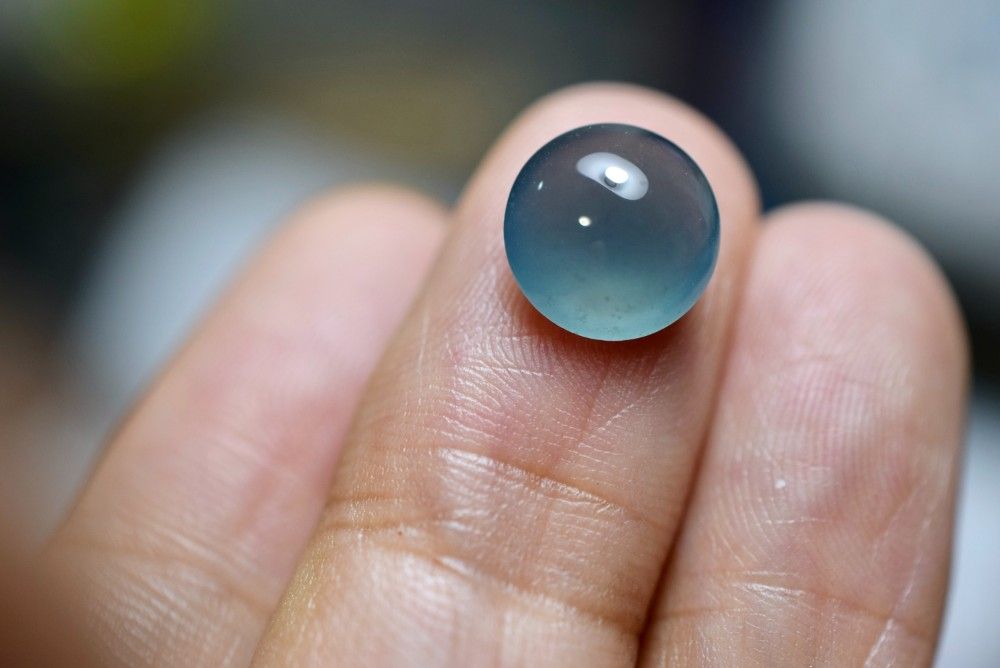 SR12-27 宝石質 氷種 深青色 グアテマラ産 天然 A貨 本翡翠 ルース 硬玉 ジェダイト