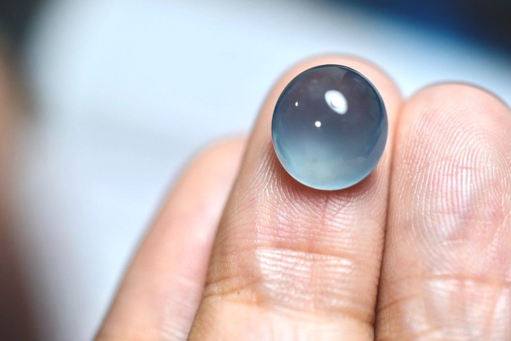 SR12-26 品 宝石質 高氷種 青色 グアテマラ産 天然 A貨 本翡翠 ルース 硬玉 ジェダイト