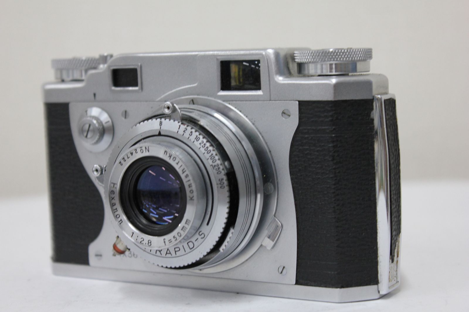 返品保証 コニカ KONICA II 24×36 Hexanon 50mm F2.8 レンジファインダー カメラ e3302