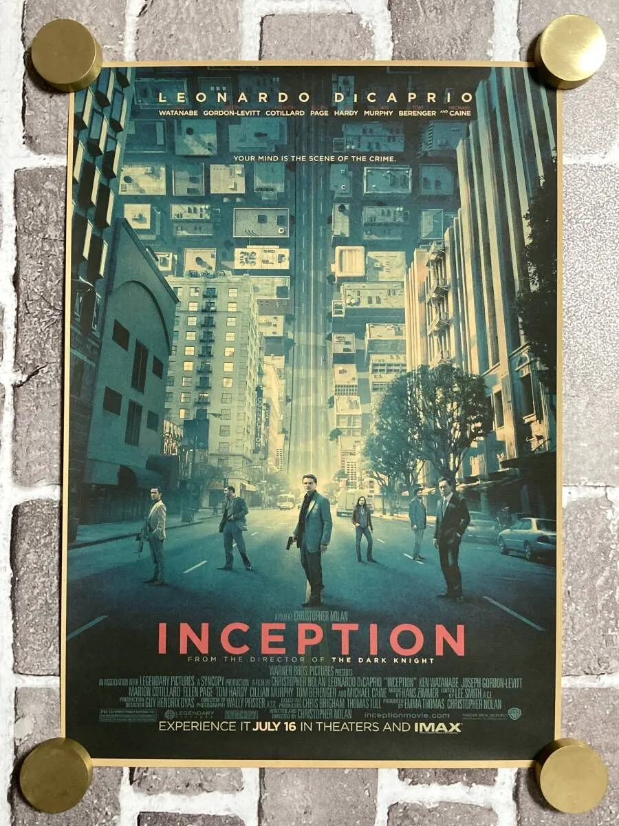 ❗レア❗【映画館用両面印刷】インセプション　USオリジナルポスター Amazon.co.jp: 映画ポスター 海外版 インセプション (28 cm x 43 cm