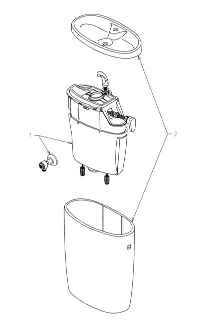 TOTO 内部金具 手洗付き 多分ピュアレストEX用 HH11258RSだと思われます