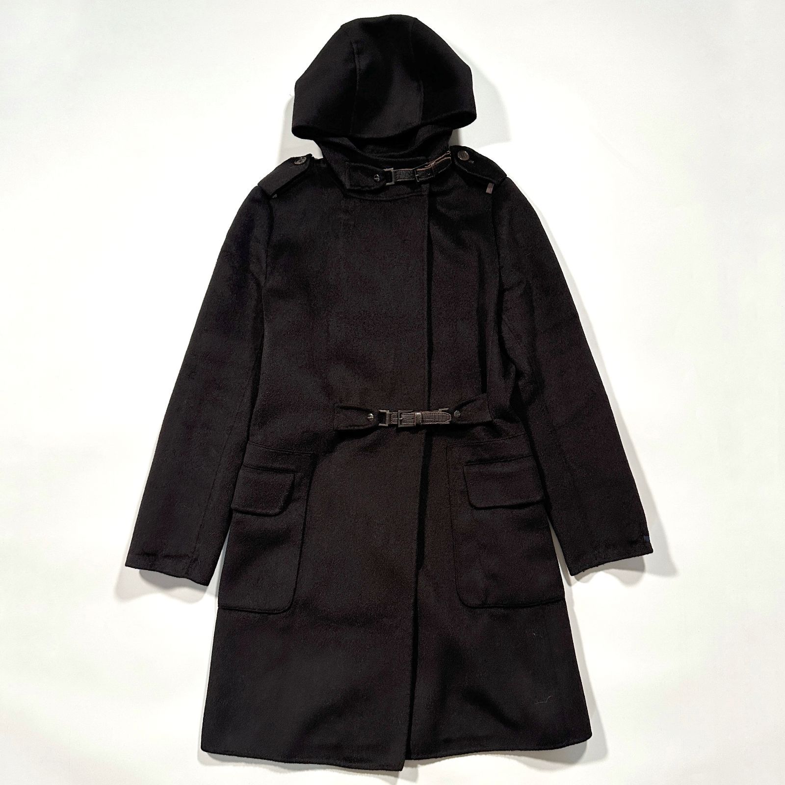 'S MaxMara クチートアマーノ ウールコート S Max Mara エスマックスマーラ フーデッド ウール コート クチート