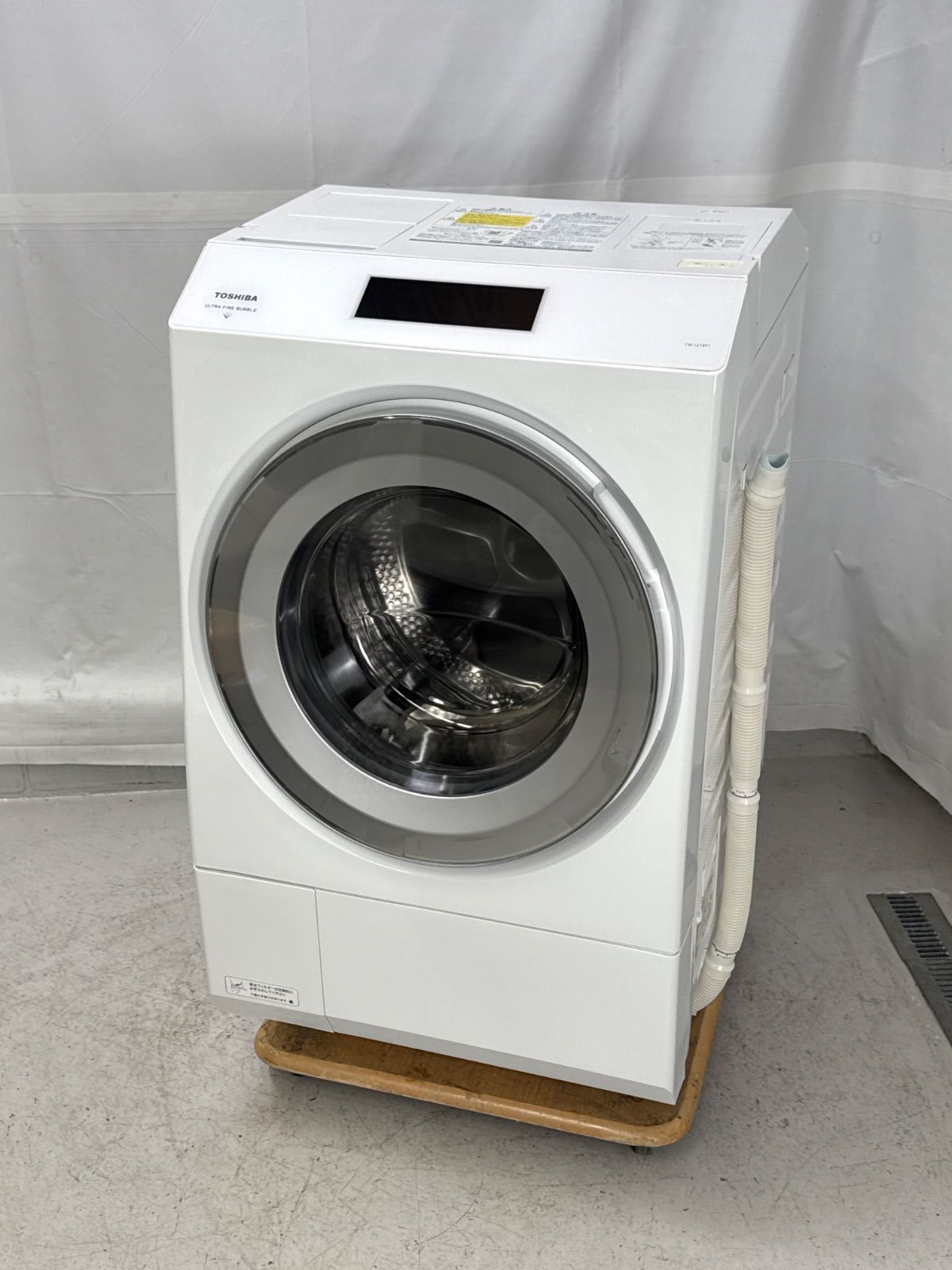配送エリア ｜屋内搬入＆取付無料 東芝 12kg ZABOON ドラム式洗濯乾燥機 TW-127XP1 動作 ＆クリーニング済み 抗菌ウルトラファインバブル洗浄EX 洗剤 柔軟剤 自動投入 ヒートポンプ乾燥 スマホ連携 上位モデル HE0850