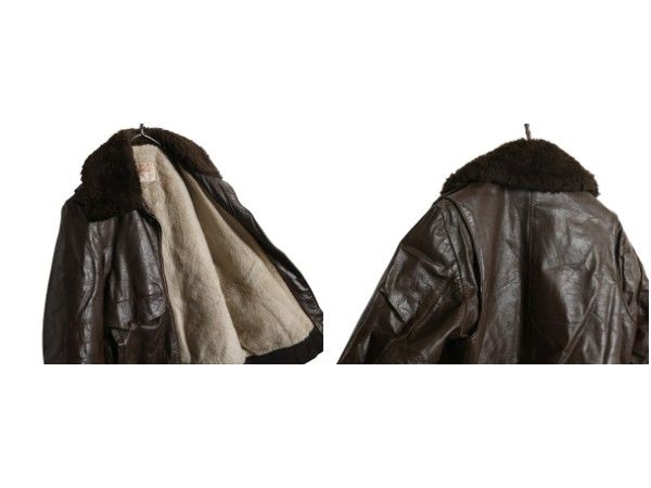 お得なクーポン配布中!】 70s 80s USA製 EXCELLED G-1 タイプ 本革