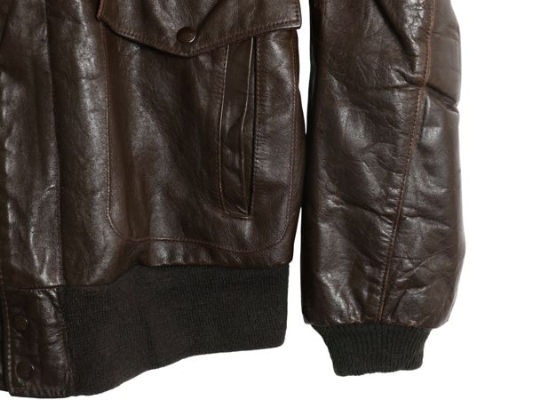 お得なクーポン配布中!】 70s 80s USA製 EXCELLED G-1 タイプ 本革