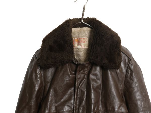 お得なクーポン配布中!】 70s 80s USA製 EXCELLED G-1 タイプ 本革