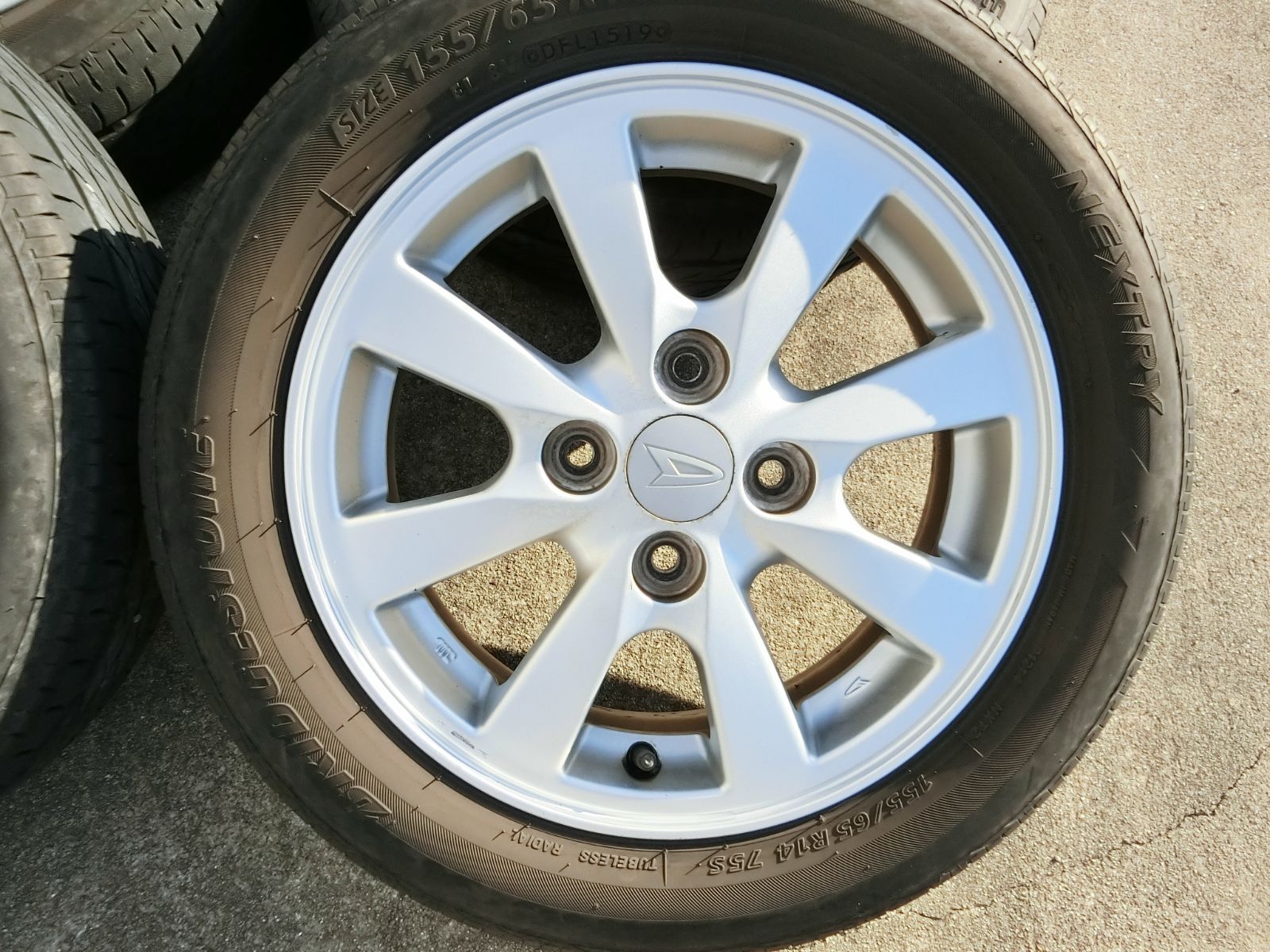 870 ダイハツ純正 14インチ アルミホイール 14×4.5J 45 PCD100 ハブ径 約54mm 4穴 4本セット 155|65R14 タント 外し FFCRYSTALESIA_COM