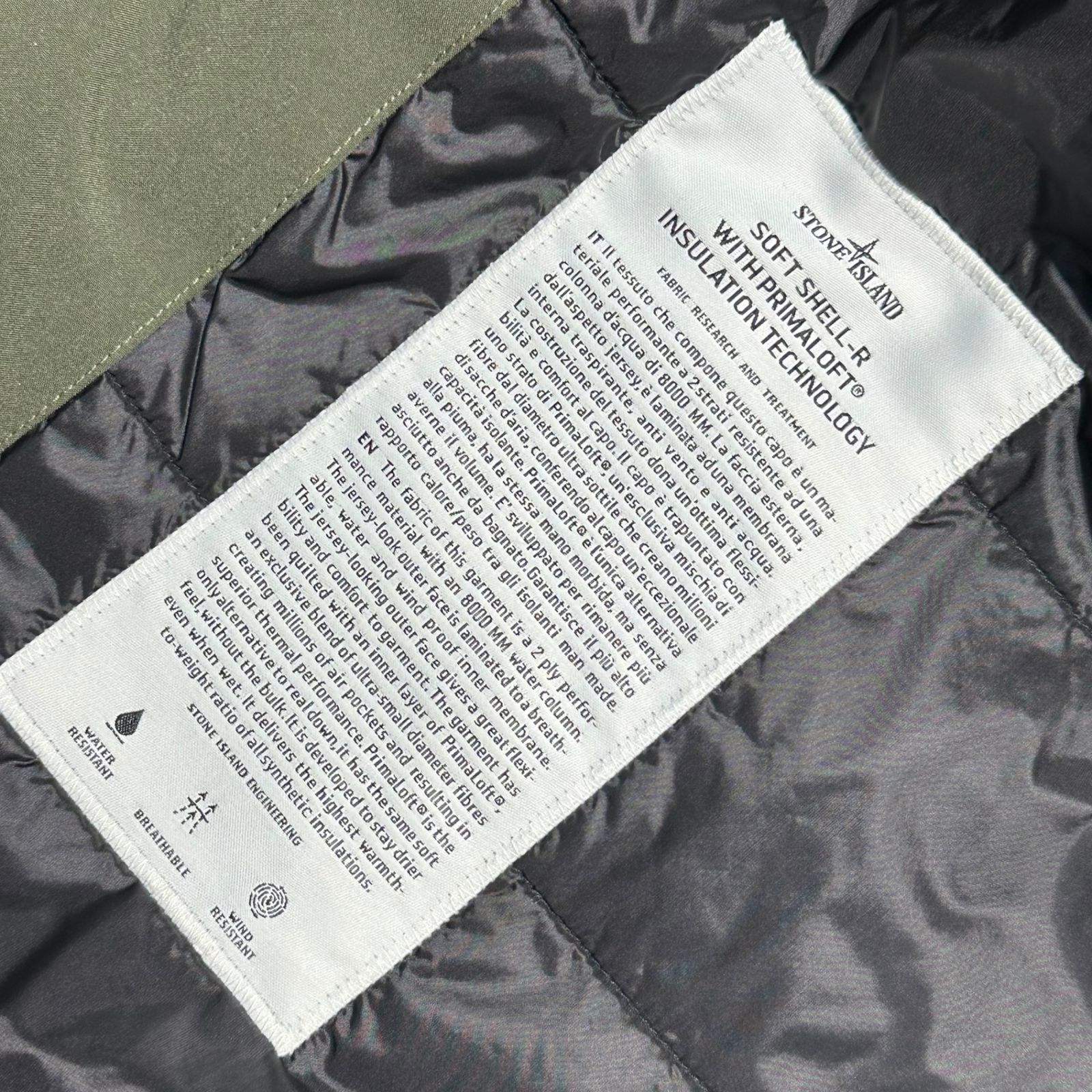 STONE ISLAND(ストーンアイランド) Technical Fabric Snap Button Zip