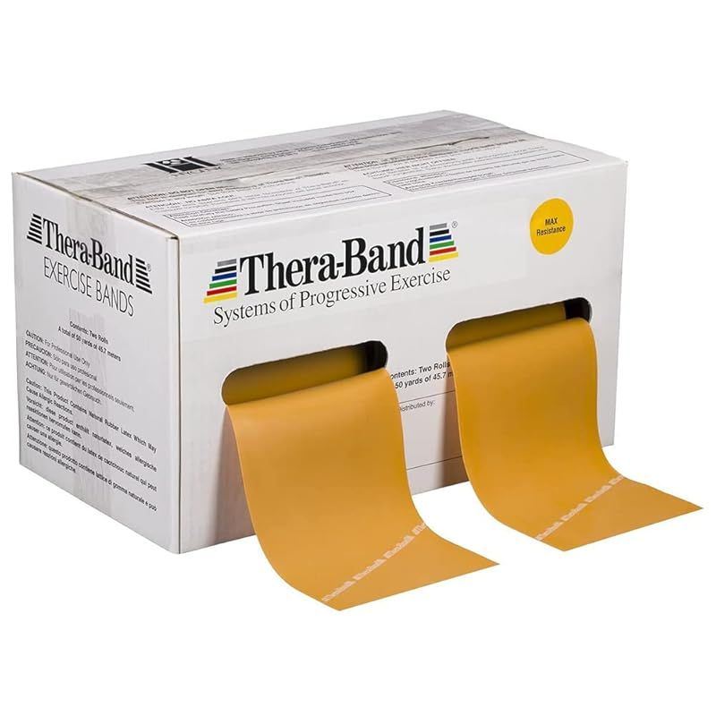 セラバンド THERABAND 徳用サイズ 合計45.7m ゴールド マックス