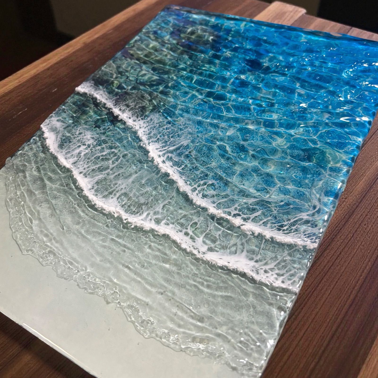 傾斜厚盛りボード 浅瀬 超立体 沖縄の海 レジンアートボード 美ら海 オーシャンアート N709 NEXPOTALLINN_EU