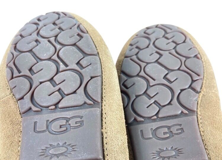  アグ UGG ANSLEY アンスレー モカシン スリッポン サイズ24.0 cm チェスナット 型番 1106878 スエード ウール ラバー素材 モカシン 靴