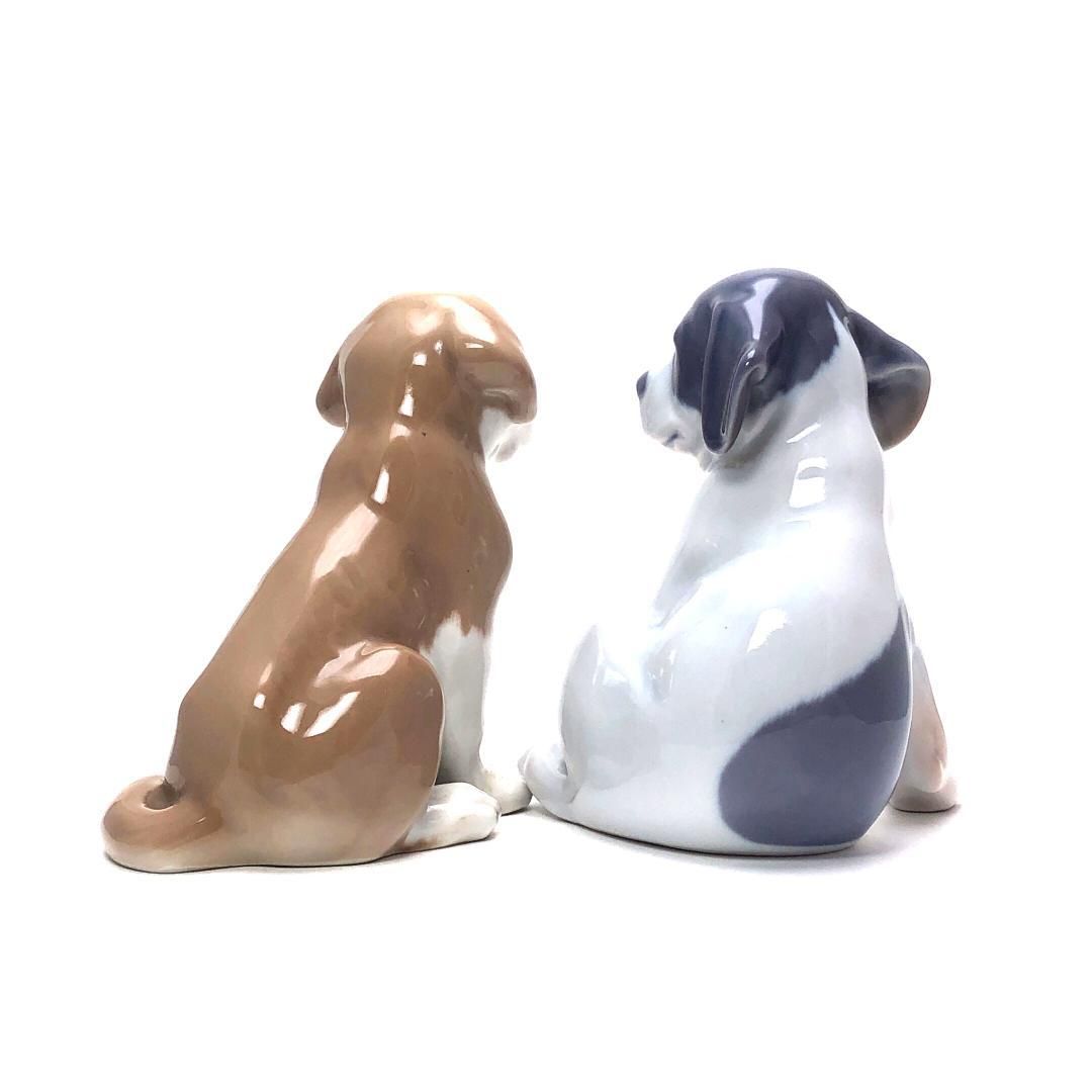 美品】Royal Copenhagen ロイヤルコペンハーゲン／子犬 フィギュリン 2