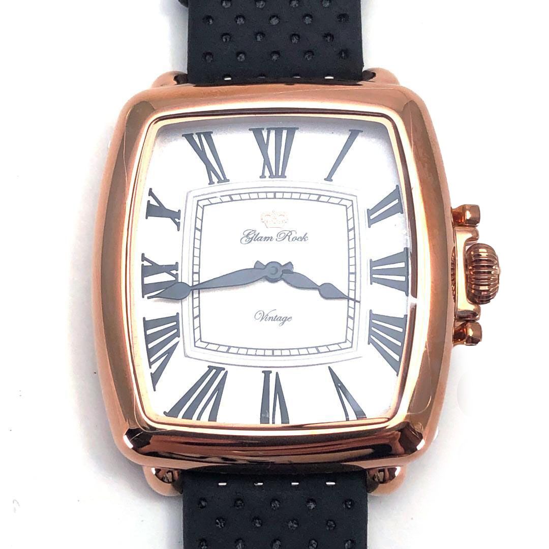 き Glam Rock グラムロック ヴィンテージ コンタテンポ GR09022 自動巻き GP ピンクゴールド ブラック