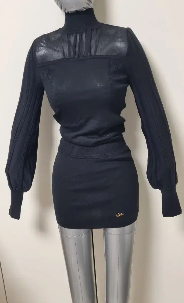 EGOIST シースルー ミット ミニ ワンピース ブラック 55サイズ