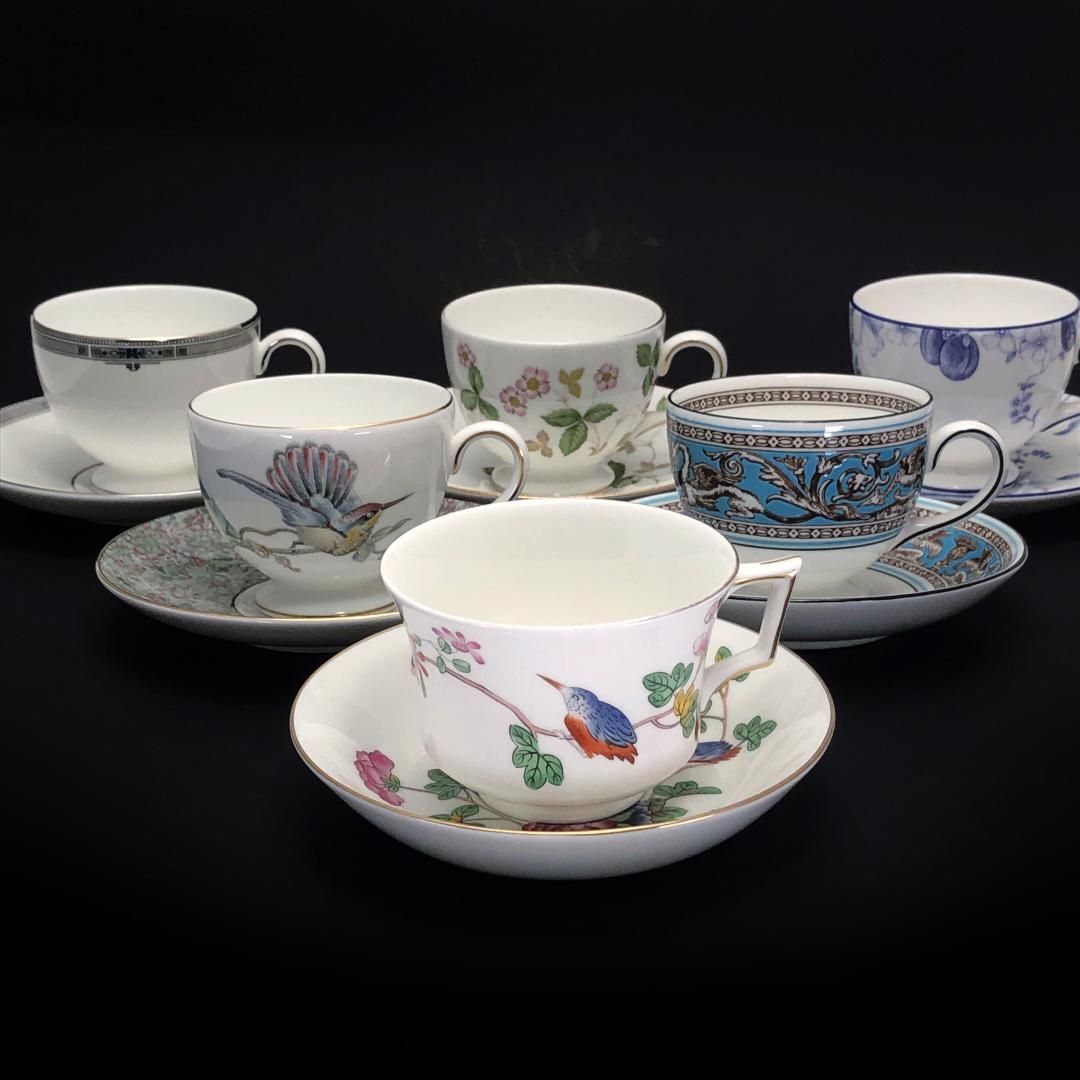 WEDGWOOD ウェッジウッド カップ＆ソーサー 6客 アソートセット 陶器 マルチカラー