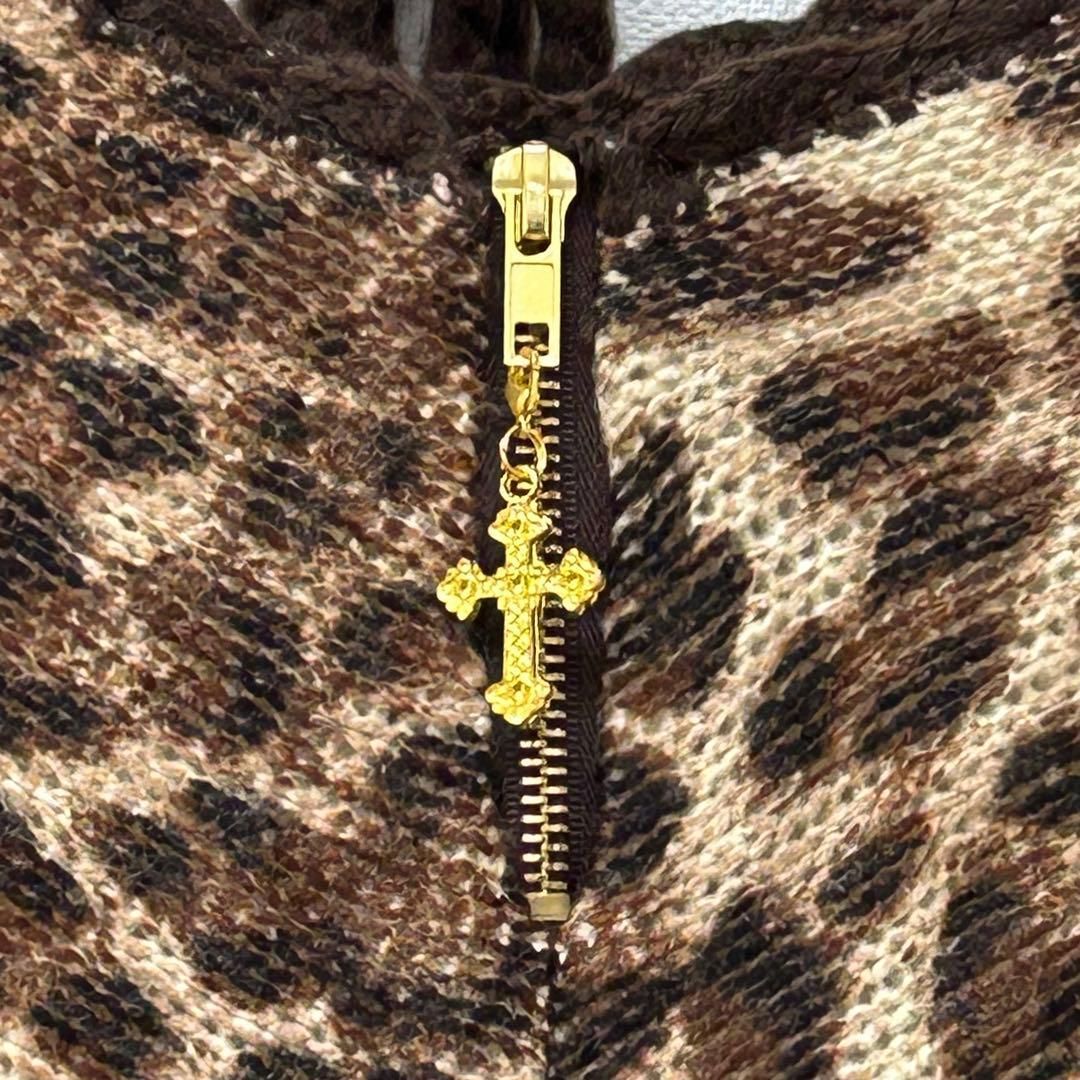 美品】d.i.a. ダイヤ ニットポンチョ レオパード サイズF タック入り 