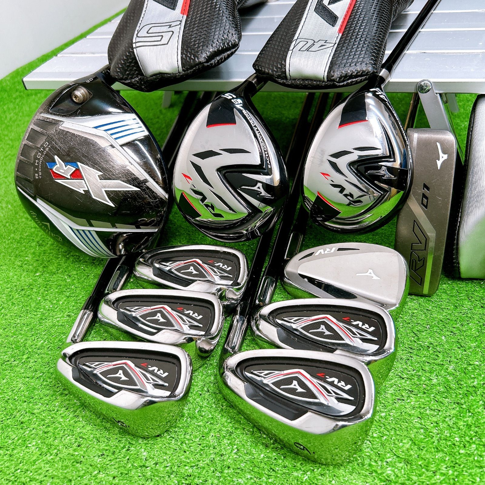 【名器】ミズノ FINALIST RV アイアン　7本セット　SR メンズ　右 MIZUNO ミズノ RV-7 メンズクラブセット 10本 初心者 優しい 右