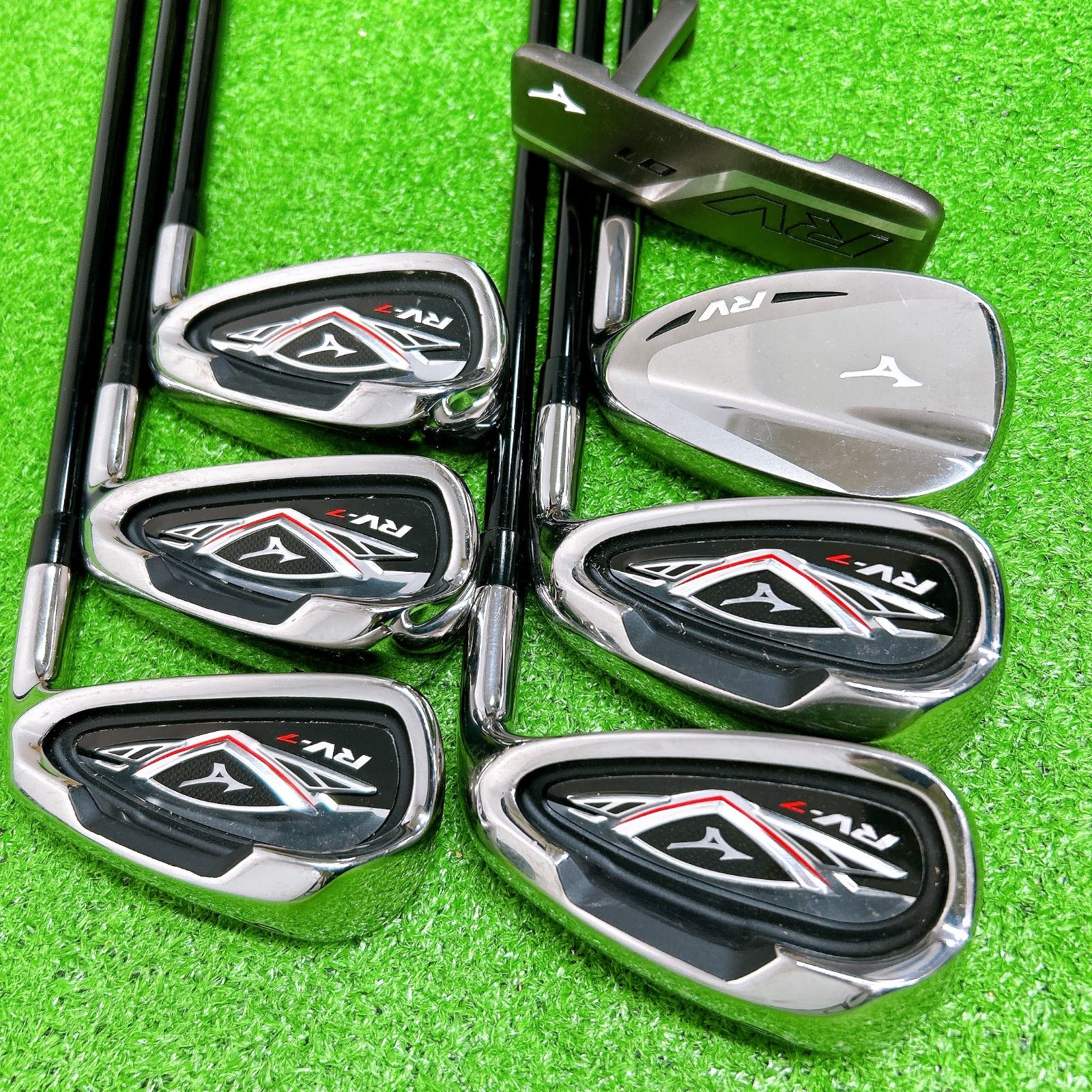 【名器】ミズノ FINALIST RV アイアン　7本セット　SR メンズ　右 MIZUNO ミズノ RV-7 メンズクラブセット 10本 初心者 優しい 右