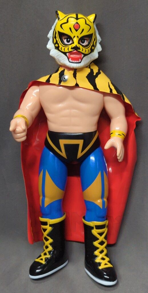 高級な メディコム ノイグラム ソフビファイティングシリーズ 初代タイガーマスク 初期版